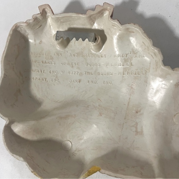 Raggedy Andy Wall Plastic Hanging Plaque Bobbs Merrill 1977 Vintage Farmhouse - Picture 5 of 5